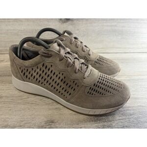 Dansko Charlie Walnut Taupe Suede Women's Walking Shoes Size 40 Gray Sneakers